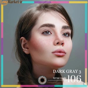 لنز رنگی زیرو سون /grayخاکستری تیره